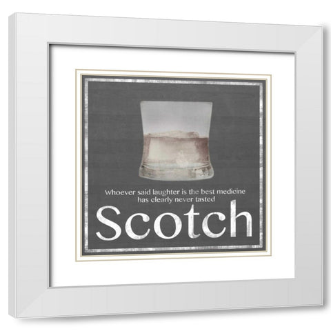 Scotch White Modern Wood Framed Art Print with Double Matting by Gibbons, Lauren