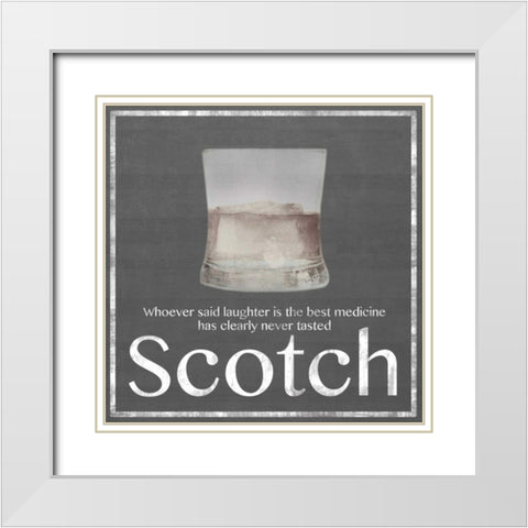 Scotch White Modern Wood Framed Art Print with Double Matting by Gibbons, Lauren