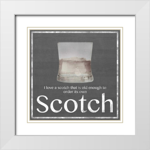 Scotch 2 White Modern Wood Framed Art Print with Double Matting by Gibbons, Lauren