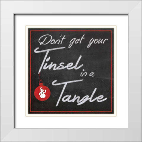 Tinsel Board White Modern Wood Framed Art Print with Double Matting by Gibbons, Lauren