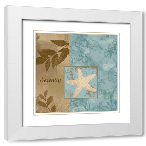 Coastal Serenity White Modern Wood Framed Art Print with Double Matting by Gibbons, Lauren