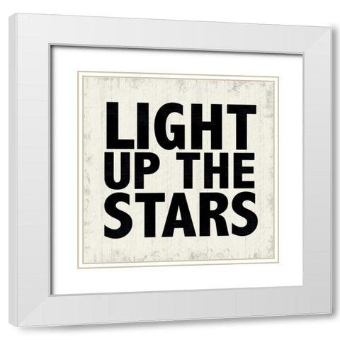 Stars White Modern Wood Framed Art Print with Double Matting by Gibbons, Lauren