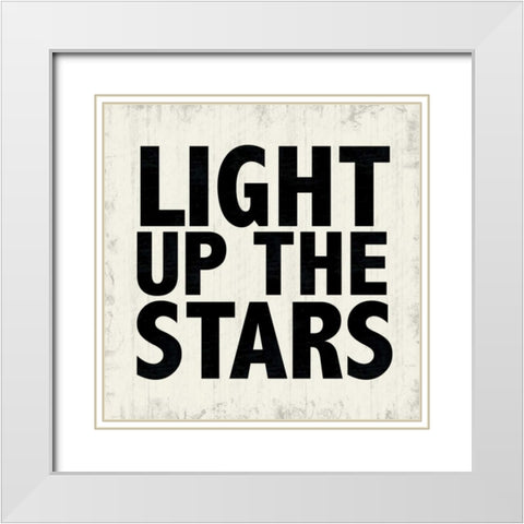 Stars White Modern Wood Framed Art Print with Double Matting by Gibbons, Lauren