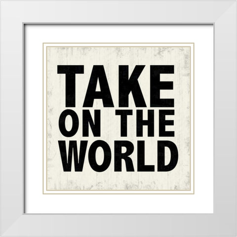 World White Modern Wood Framed Art Print with Double Matting by Gibbons, Lauren