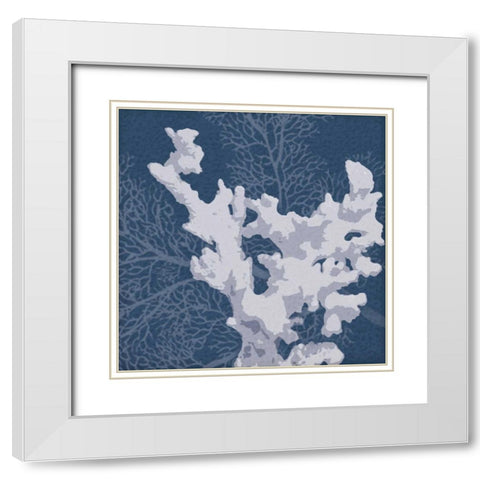 Sea Coral 2 White Modern Wood Framed Art Print with Double Matting by Gibbons, Lauren