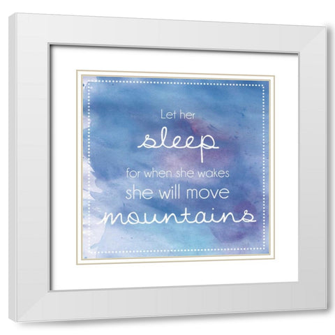Sleeping Mountains White Modern Wood Framed Art Print with Double Matting by Gibbons, Lauren