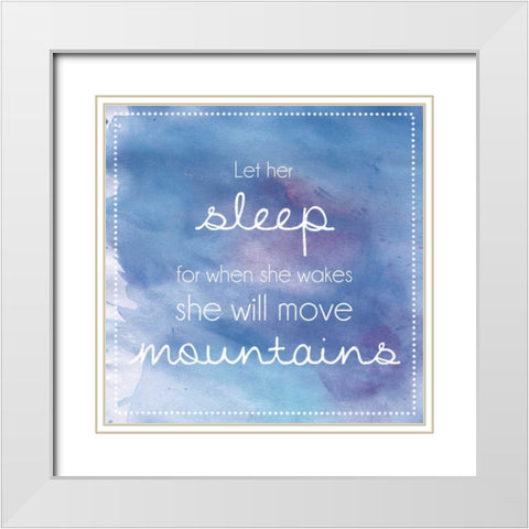 Sleeping Mountains White Modern Wood Framed Art Print with Double Matting by Gibbons, Lauren