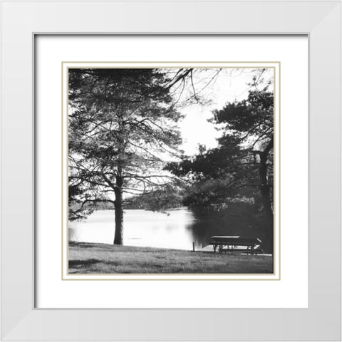 Landscape White Modern Wood Framed Art Print with Double Matting by Gibbons, Lauren