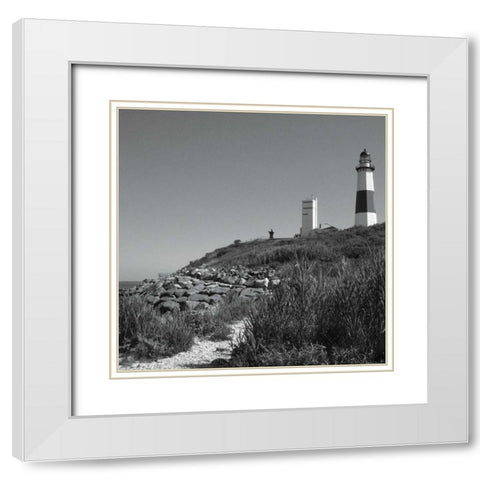 Landscape 2 White Modern Wood Framed Art Print with Double Matting by Gibbons, Lauren