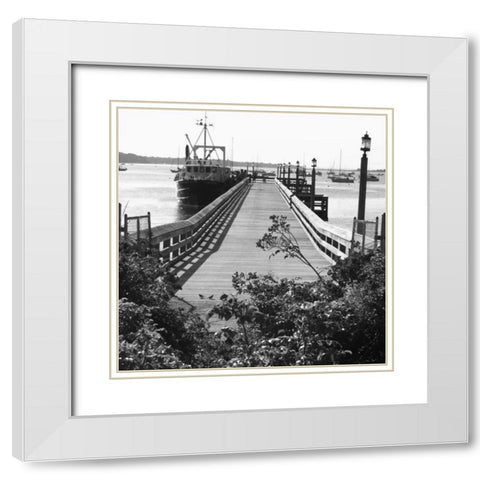 Landscape 4 White Modern Wood Framed Art Print with Double Matting by Gibbons, Lauren