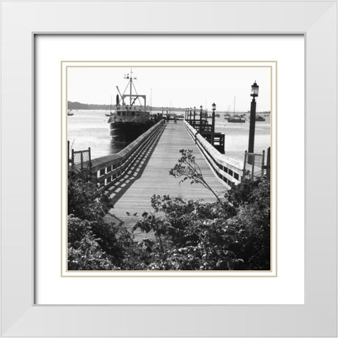 Landscape 4 White Modern Wood Framed Art Print with Double Matting by Gibbons, Lauren