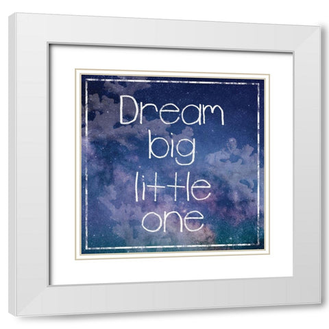 DreamBig White Modern Wood Framed Art Print with Double Matting by Gibbons, Lauren