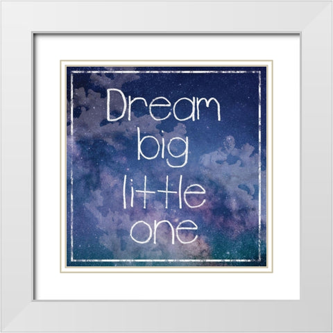 DreamBig White Modern Wood Framed Art Print with Double Matting by Gibbons, Lauren