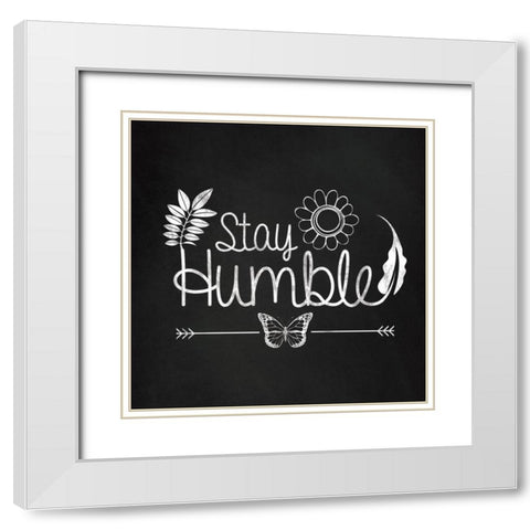 Chalk Humble White Modern Wood Framed Art Print with Double Matting by Gibbons, Lauren