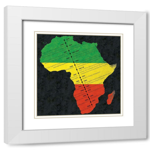 History White Modern Wood Framed Art Print with Double Matting by Gibbons, Lauren