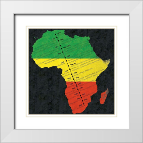 History White Modern Wood Framed Art Print with Double Matting by Gibbons, Lauren