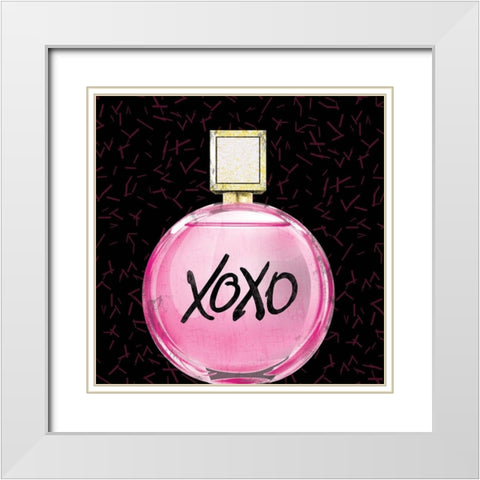 Glamour Perfume White Modern Wood Framed Art Print with Double Matting by Gibbons, Lauren
