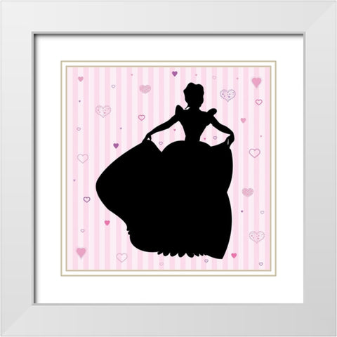 Princess 1 White Modern Wood Framed Art Print with Double Matting by Gibbons, Lauren