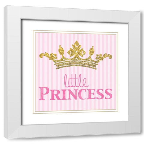 Princess 3 White Modern Wood Framed Art Print with Double Matting by Gibbons, Lauren