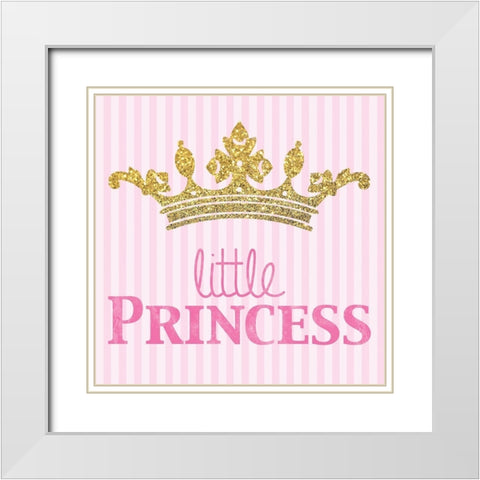 Princess 3 White Modern Wood Framed Art Print with Double Matting by Gibbons, Lauren