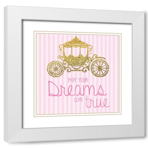 Princess 4 White Modern Wood Framed Art Print with Double Matting by Gibbons, Lauren