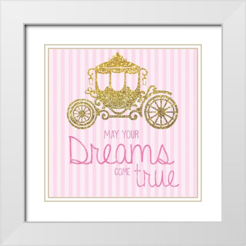 Princess 4 White Modern Wood Framed Art Print with Double Matting by Gibbons, Lauren