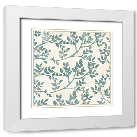 Tranquil Pattern 2 White Modern Wood Framed Art Print with Double Matting by Gibbons, Lauren