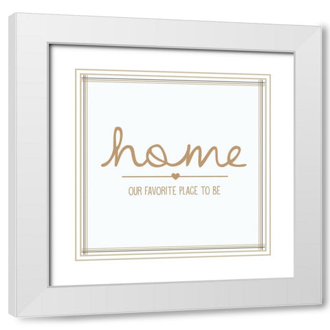 Home White Modern Wood Framed Art Print with Double Matting by Gibbons, Lauren