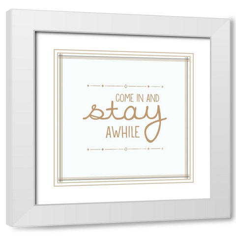 Home 2 White Modern Wood Framed Art Print with Double Matting by Gibbons, Lauren
