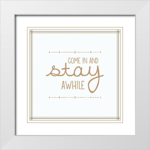 Home 2 White Modern Wood Framed Art Print with Double Matting by Gibbons, Lauren