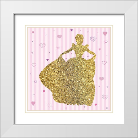 Princess 1 White Modern Wood Framed Art Print with Double Matting by Gibbons, Lauren