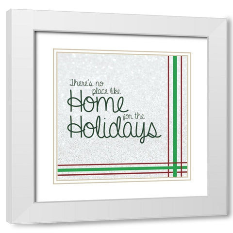 Holidays At Home White Modern Wood Framed Art Print with Double Matting by Gibbons, Lauren