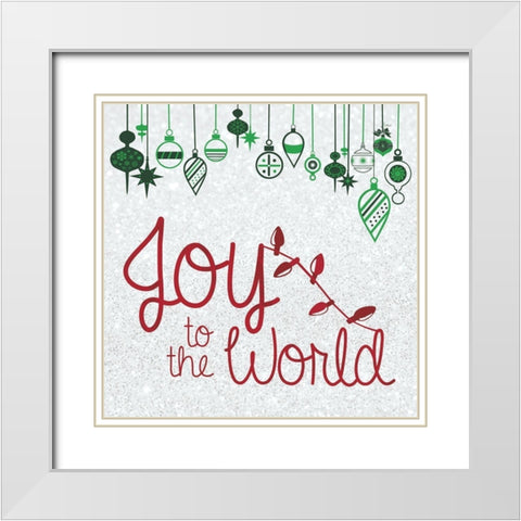 Worldly Ornaments White Modern Wood Framed Art Print with Double Matting by Gibbons, Lauren