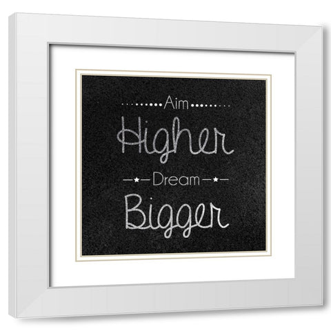 Higher Dreaming White Modern Wood Framed Art Print with Double Matting by Gibbons, Lauren