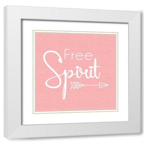 Free Spirit White Modern Wood Framed Art Print with Double Matting by Gibbons, Lauren