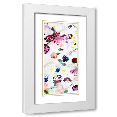 Romance 1 White Modern Wood Framed Art Print with Double Matting by Daisy D
