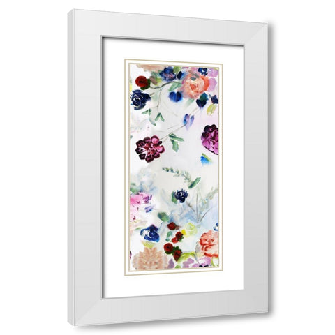 Romance 2 White Modern Wood Framed Art Print with Double Matting by Daisy D