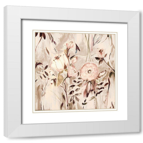 Unfolding Fall Story White Modern Wood Framed Art Print with Double Matting by Daisy D