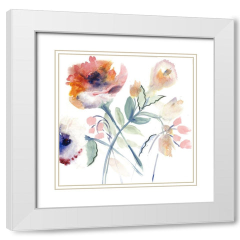 Quiet Morning White Modern Wood Framed Art Print with Double Matting by Daisy D