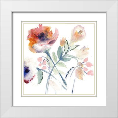 Quiet Morning White Modern Wood Framed Art Print with Double Matting by Daisy D
