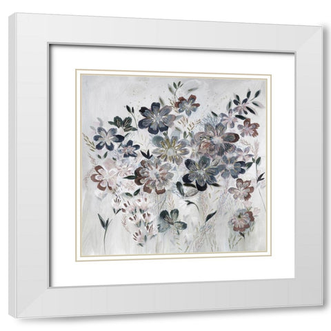 A Soft New Day White Modern Wood Framed Art Print with Double Matting by Daisy D