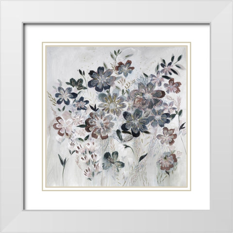 A Soft New Day White Modern Wood Framed Art Print with Double Matting by Daisy D
