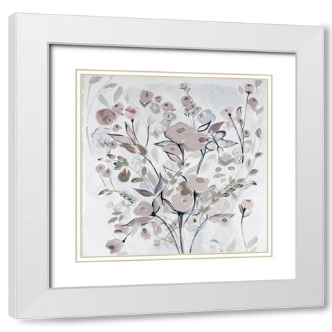Soft Celebration of Love White Modern Wood Framed Art Print with Double Matting by Daisy D