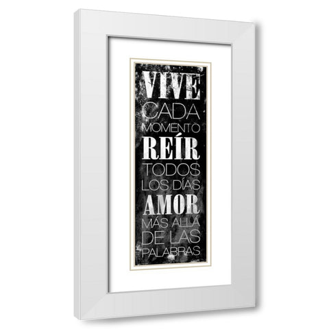 VIVE White Modern Wood Framed Art Print with Double Matting by Grey, Jace