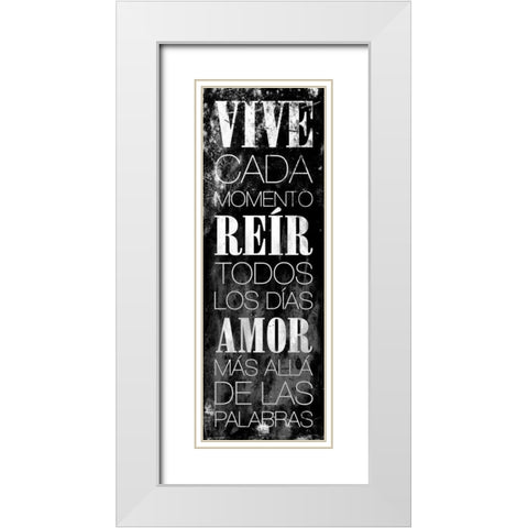 VIVE White Modern Wood Framed Art Print with Double Matting by Grey, Jace