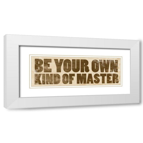 Dog Quotes White Modern Wood Framed Art Print with Double Matting by Grey, Jace