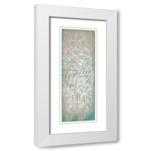 Typography 2 White Modern Wood Framed Art Print with Double Matting by Grey, Jace