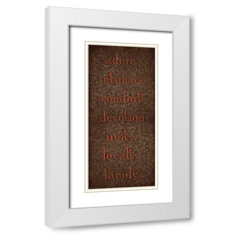 TYPE White Modern Wood Framed Art Print with Double Matting by Grey, Jace