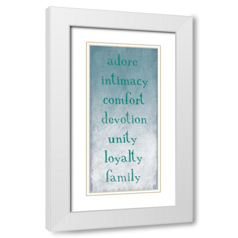 TYPE White Modern Wood Framed Art Print with Double Matting by Grey, Jace