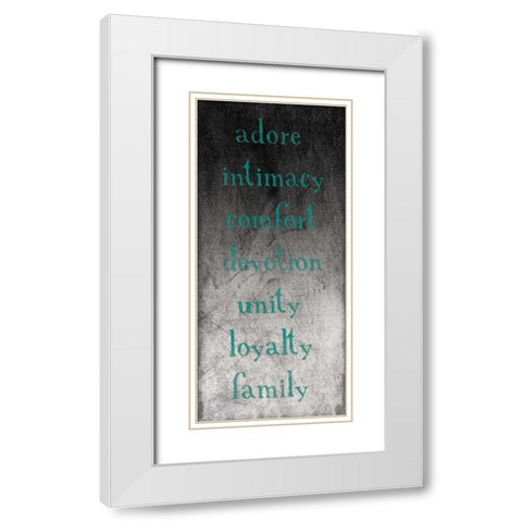 TYPE White Modern Wood Framed Art Print with Double Matting by Grey, Jace